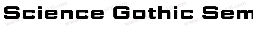 Science Gothic SemiBold字体转换
